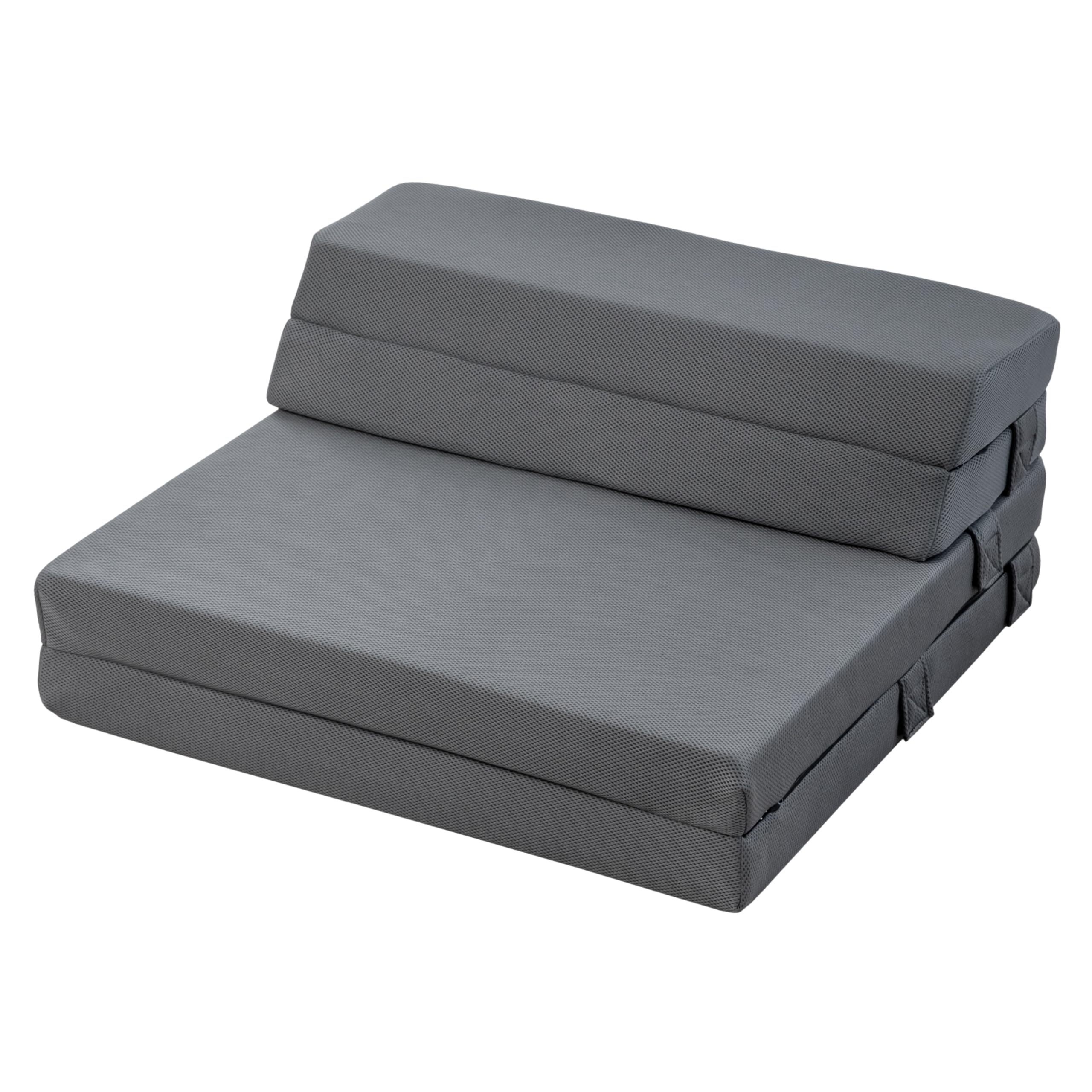 GOKUMIN ソファーマットレス 34D 2層高反発 厚み8cm ソファベッド 【180Nと250Nの2層構造とリバーシブルカバーで選べる寝心地のソファーマットレス】 折りたたみ 敷布団 (シングル, ブラック) smm商品画像