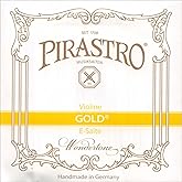 Pirastro Gold Label 4/4 Violin E String - Medium - Steel - Ball End (Original Version)