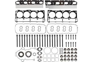 Wollvon Full Cylinder Gasket Set with Head Bolts HS26423PT TCS46169 ES72200 Compatible with Chrysler 300 Dodge Challenger Charger Durango Ram 1500 2500 3500 Grand Cherokee 5.7L V8