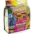 F.M. Brown's Tropical Carnival, Gourmet Macaw Food Big Bites for Big Beaks, Vitamin-Nutrient Fortified Daily Diet with Probiotics for Digestive Health, 5 lb