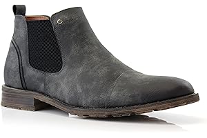 Ferro Aldo Men's Chelsea Boots | Pull-On Ankle Boot in Plain Toe, Cap Toe & Wingtip Brogue Styles | For Casual, Dress, Work & Formal Events