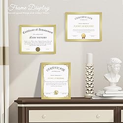 Fisnish 8.5x11 Picture Frame Certificate Document