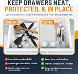 Linda's Essentials Kitchen Drawer Liner 44.5x500 cm Clear EVA Non-Slip view 7