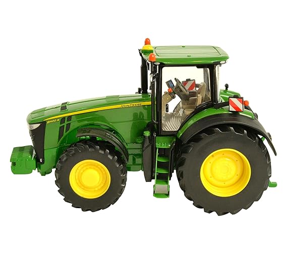Britains Tomy John Deere 8400R - Kinder Traktor mit Lenkung und 3-Punkt-Anhängerkupplung - Hochwertiger Traktor für Kinder ab