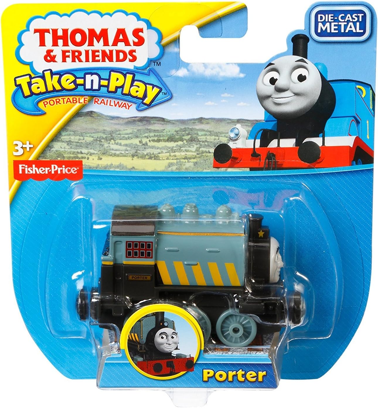 Thomas and Friends - 121-8844 - Fisher Price Railway Toy - Thomas and Friends Take-n-Play - Porter Die Cast Metal Train Engine - Image 3