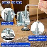 DASBET M10 Leveling Legs 4PK Heavy Duty Furniture Levelers w/ Lock Nuts 2" Adj view 5