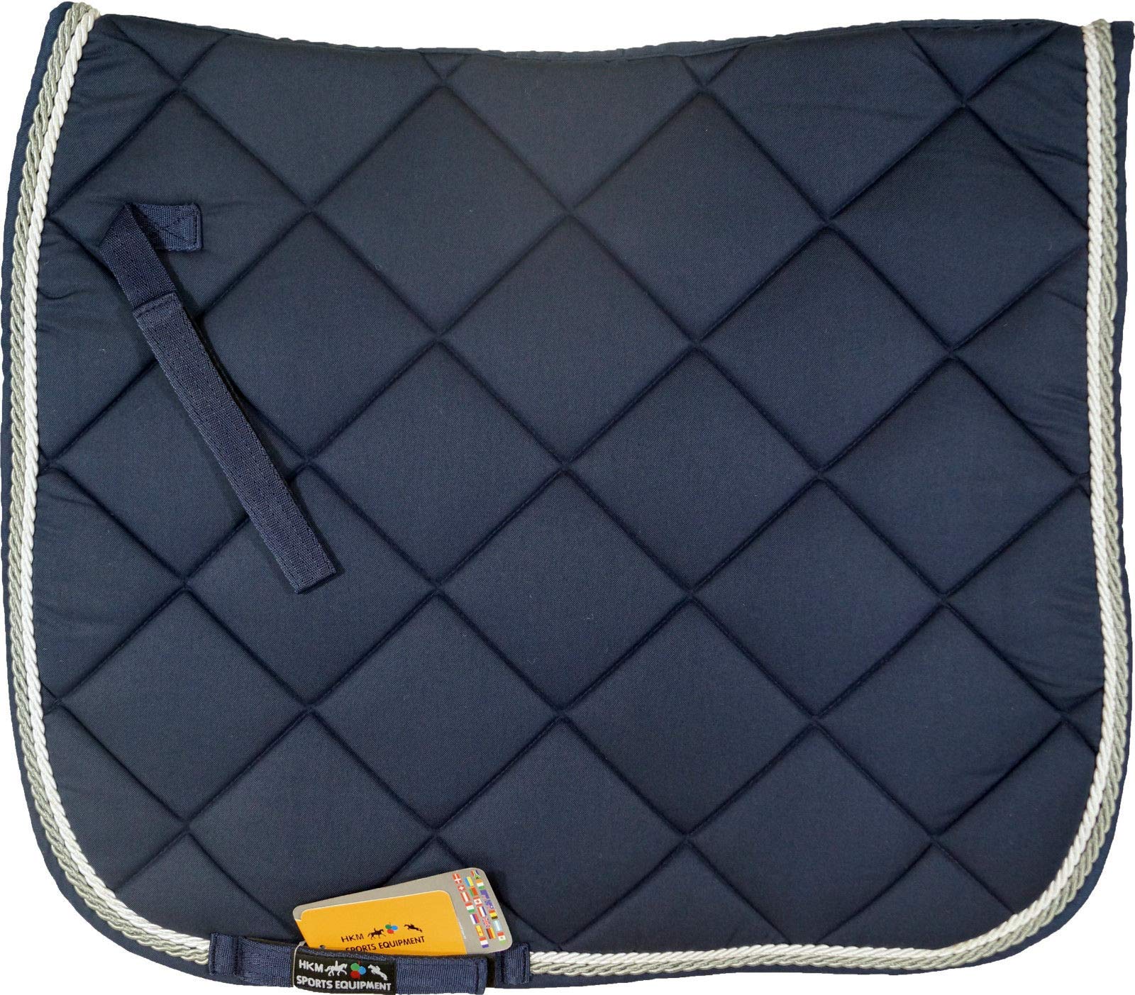 HKM Sports Equipment GmbH – Technical Fabric Lining Large Quilted Saddle & Bridle, Unisex, 8725, 6900 dunkelblau, Multifunctional