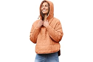 AMEBELLE Women's Oversized Hooded Puffer Jacket Quilted Jackets for Women Lightweight Winter Warm Padded Hoodies Coat