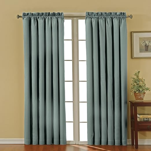 Amazon Com Eclipse Blackout Curtains For Bedroom Canova 42 X