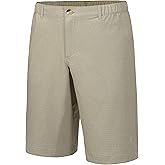 Little Donkey Andy 12 Inch Inseam Golf Shorts for Men Bermuda Quick Dry Elastic Waist Shorts for Hiking Travel Casual