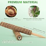 Remiawy Moss Pole 56 Inch 142cm 4 Pcs Coir Totem Pole for Monstera Indoor Plants view 3