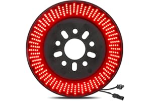 BORDAN Upgraded Spare Tire Brake Light for Jeep Wrangler JL JLU 360 LEDs Super Bright 3rd Third Brake Light Plug-and-Play Rear Ring Wheel Light fit for Jeep Wrangler 2018 2019 2020 2021 2022 2023 2024 2025