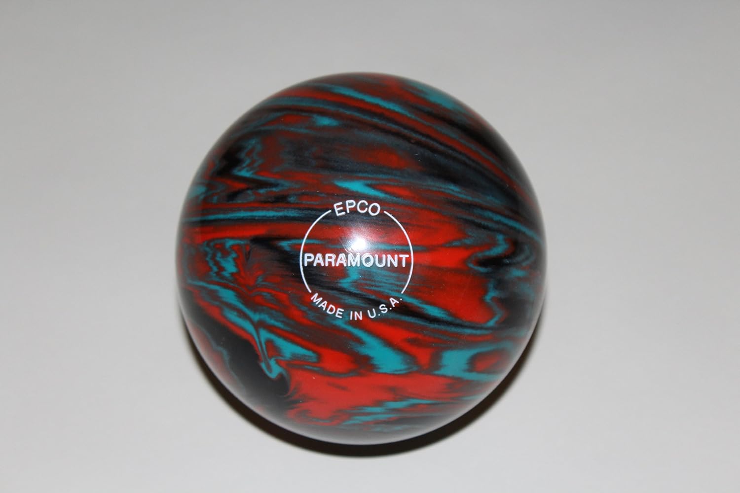 Amazon Com Epco Duckpin Bowling Ball Marbleized Teal Orange