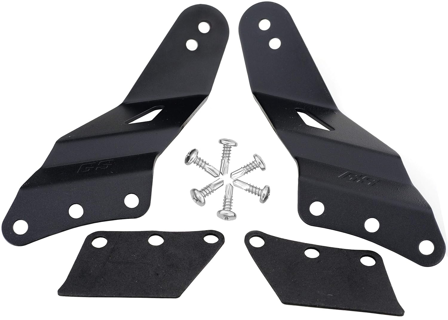 GS 1999-2006 GMC Sierra/Chevy Silverado LED Light Bar Bracket. Also for GM SUV Suburban, Tahoe, Yukon. Mount Off Road Lights at Roof Cab Upper Windshield | Available in 50 & 52” Curved & Straight