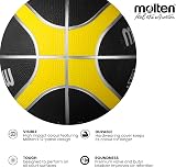 Molten BGR5-VY Premium Rubber Basketball Size 5 Black Yellow Indoor Outdoor view 3