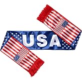 TOSOUATOP Scarf For World Cup 2026【HD Printing】【Druable】【Skin Friendly】 USA Soccer Scarf For 4th of July Accessories