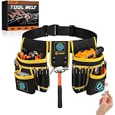Magnetic Tool Belt for Men, 26 Pockets Heavy Duty Nail Tool Pouch Dad Gift | Magnet Holster Utility Toolbelt Detachable Adjustable Waist Tool Holder belt for Handyman Contractor Carpentry Roofer Plumber