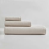 Calvin Klein - Bath Towels, Super Soft & Absorbent Cotton Towels, Zero Twist Construction, Brand Locker Loop for Easy Hanging (Eternity Solid Wheat Beige, 3 Piece)