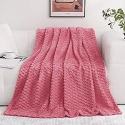 Rose Pink Throw Blanket 60"×80" inches Gifts for