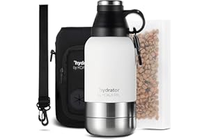 KOALA PAL 32oz Portable Dog Water Bottle w/Bottle Sleeve, Strap + Dog Bowls - Dog Travel Water Bottle + Travel Dog Bowls, Dog Water Bowl Dispenser, Dog Travel Bowl, Travel Accessories for Dogs