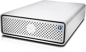 G-Technology 4TB G-DRIVE with Thunderbolt 3 and USB-C Desktop External Hard Drive, Silver - 0G05363-1