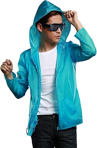 Amazon Party City Elex バラエティグッズ 光るパーカー メンズ 水色 コスプレ 仮装 通販