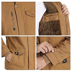 CHEXPEL Outdoor Jacket for Men Windproof Thermal