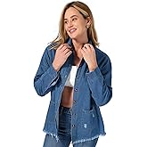 roswear Jean Shirt for Women Button Down Shirts Denim Tops Western Fall Outfits