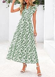 PRETTYGARDEN Women's 2025 Summer Floral Midi Dress