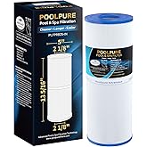 POOLPURE PLFPRB25-IN Hot Tub Filter Replace Unicel C-4326, Guardian 413-106, Filbur FC-2375, FC-2370, 3005845, 17-2327, 100586, 33521, 25392, 817-2500, 5X13 Drop in Spa Filter 1 Pack