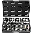 VEVOR Bolt Extractor Set, 29-Piece Bolt and Nut Remover Set, 6mm to 10mm, 13/32" to 3/4", CR-MO Steel Extraction Socket Set w