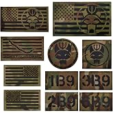 ODSP Trident Cat Head IR Reflective Hook Loop Custom Tactical Flag Patch | IR reflective layer, custom flag &amp; callsign print, reinforced stitching, fit vest cap backpack tactical morale decor
