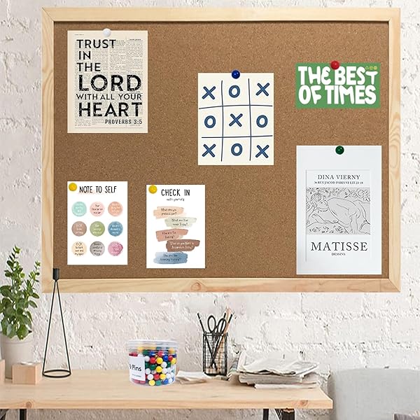 350 PCS PUSH PINS FOR BULLETIN BOARD,COLORED BALL HEADS THUMB TACKS WITH STORAGE BOX,PUSHPINS FOR TRAVEL MAP OR HOME OFFICE BULLETIN CORK BOARD (5 COLORS).