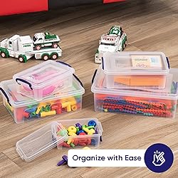 Superio Clear Storage Container with Lid, 16 Quart