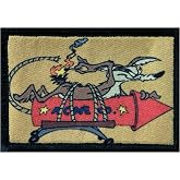 Rocket Sled Coyote Morale Patch | 2x3 Hook and Loop Funny Morale Patch | Washable, Funnty patch for plate carries, hats, tactical gear and backpacks
