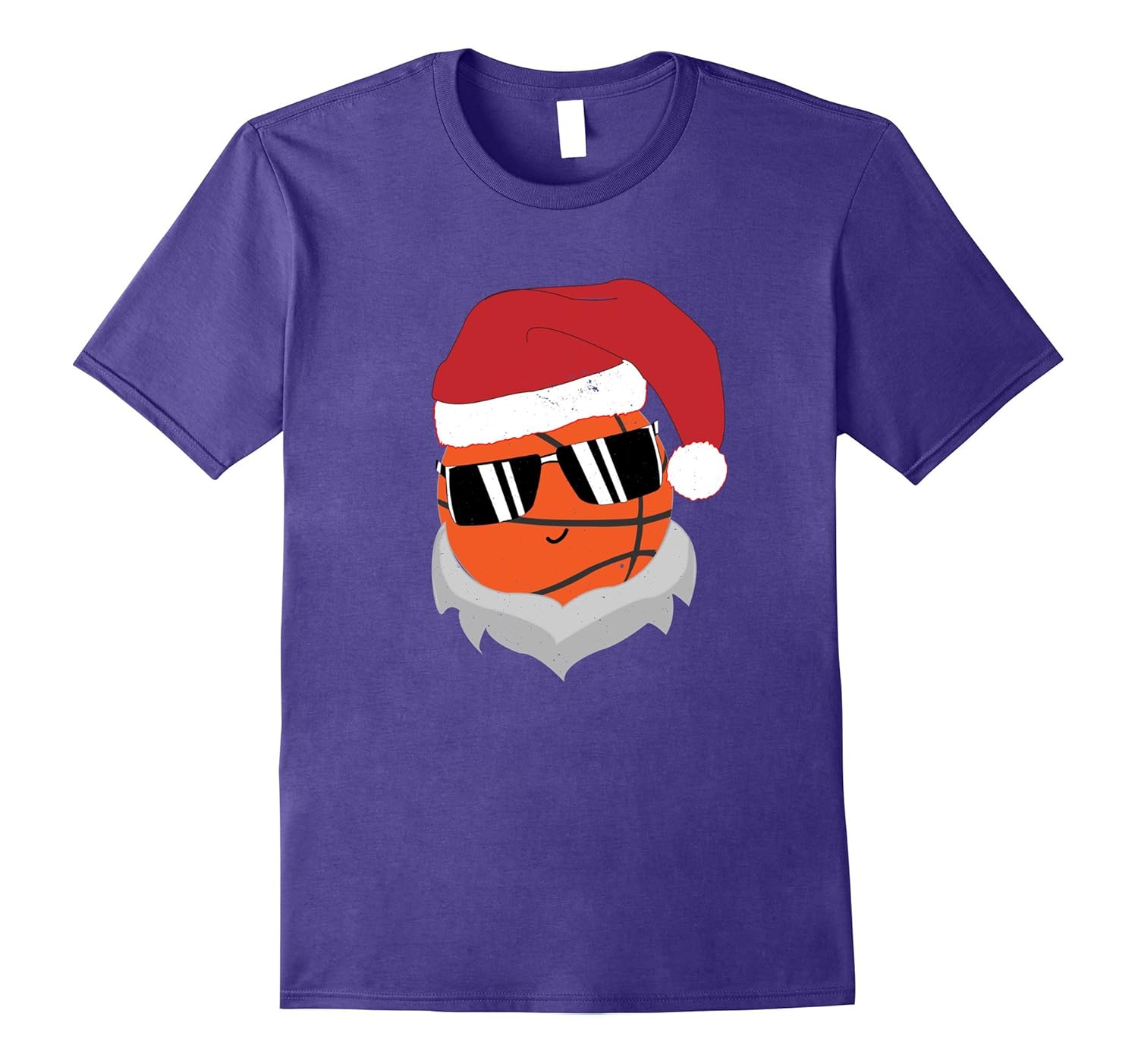 Christmas Basketball Santa T Shirt Christmas Basketball Tee-ANZ