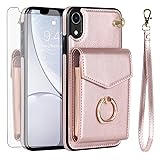 Asuwish Phone Case for iPhone XR 6.1 Wallet Cover