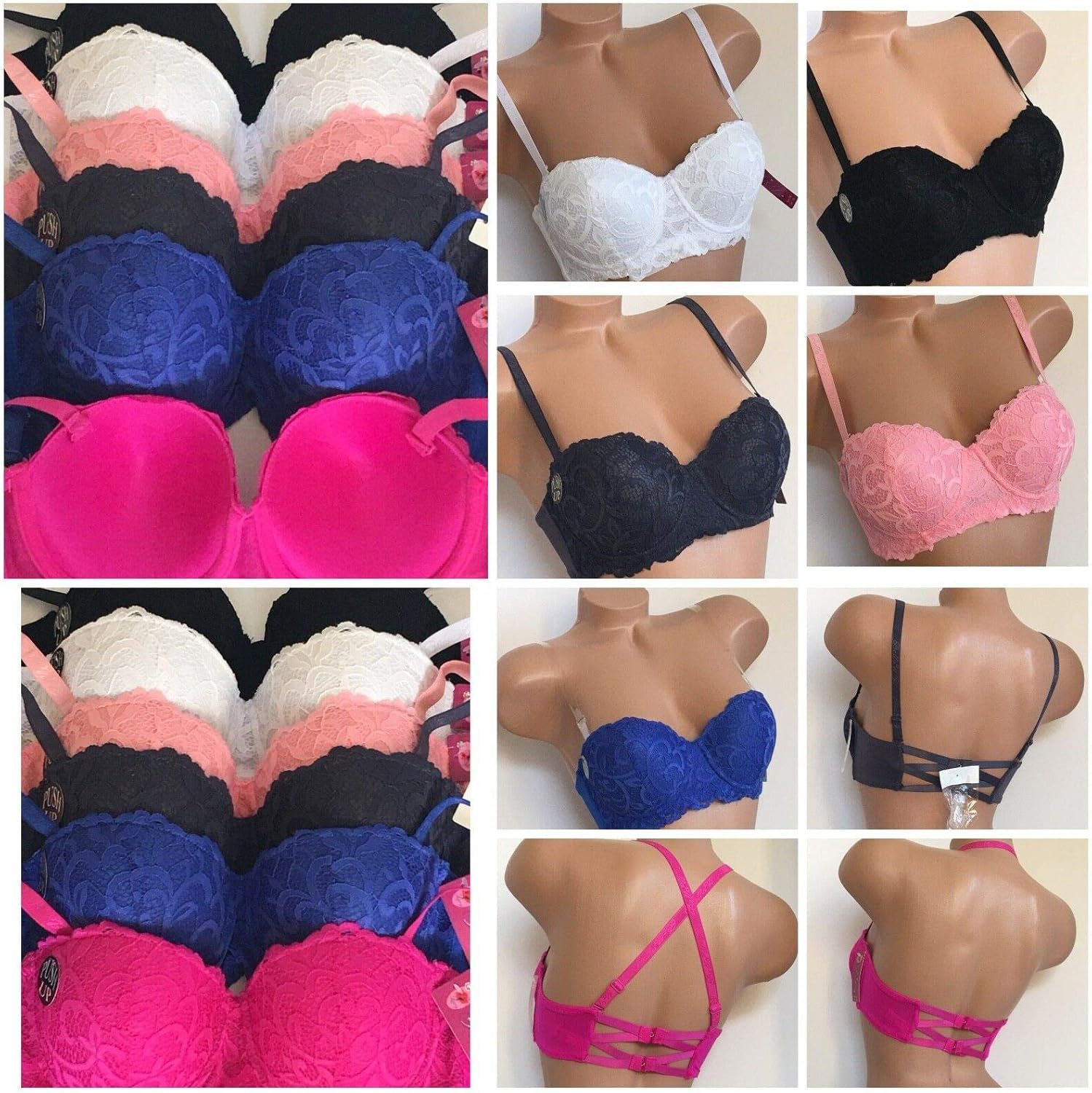 40c padded push up bra Clearance