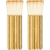 Tenare 2 Pcs Hake Brush for Watercolor Bamboo Blender, Classic Style | Ceramics Glaze Paint Brush Artist Craft Drawing for Watercolor, Wash, Ceramic and Pottery Painting