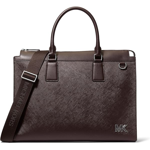 Amazon.com: Michael Kors Men's Malone Briefcase, Silver-Tone