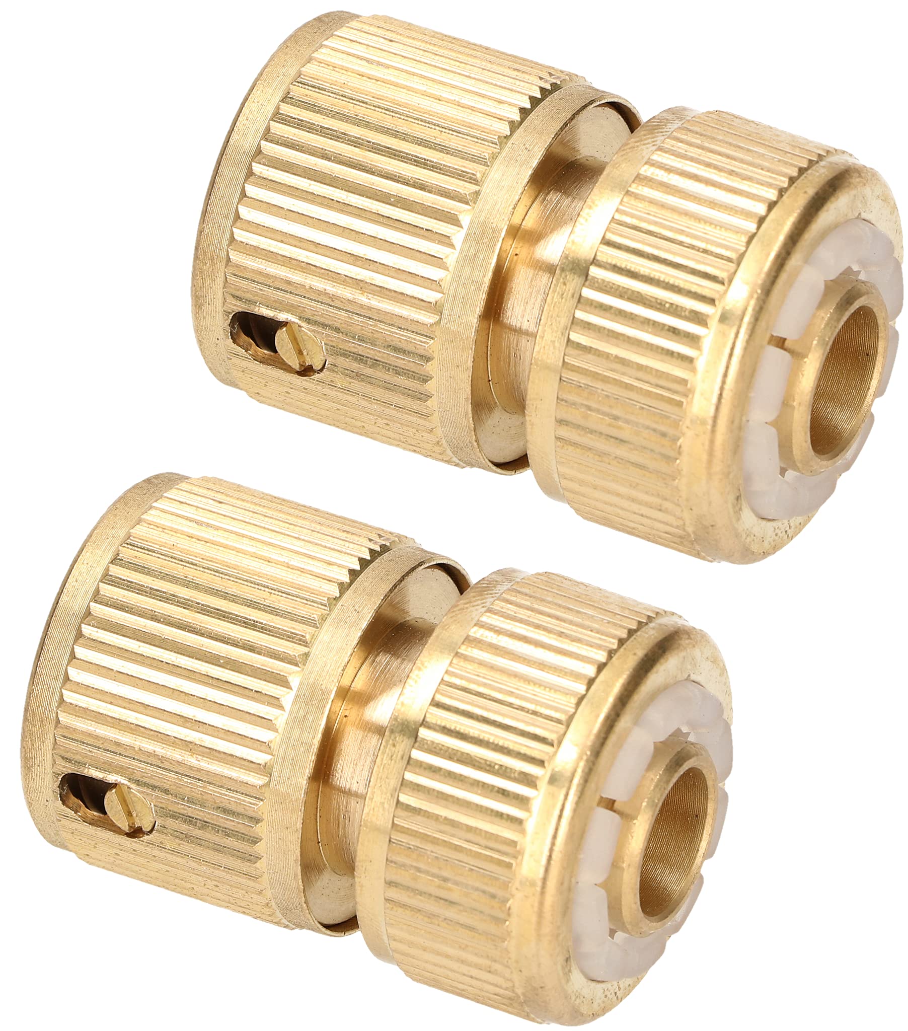 KOTARBAU® Set of 2 quick coupling 1/2 inch for garden hose made of brass