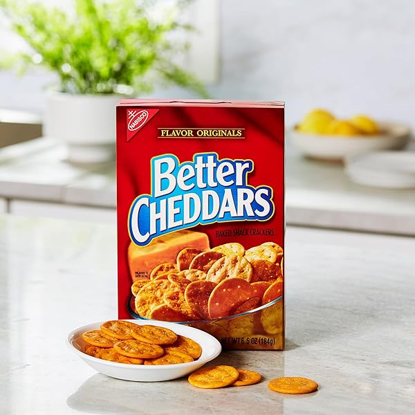 BETTER CHEDDARS BAKED SNACK CRACKERS, 6.5 OZ