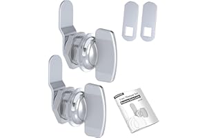 Naissian RV Thumb Cam Lock,Keyless Thumb Twist Operated, for Boat, RV Storage Compartment Baggage Door, Outdoor Shower Lock Latch,5/8 Inch, Pack of 2