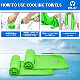 Sukeen 4 Pack Cooling Towel 40x12 Ice Towel Microfiber Yoga Sport Gym view 3