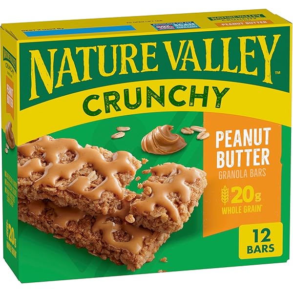 NATURE VALLEY CRUNCHY GRANOLA BARS, PEANUT BUTTER, 12...