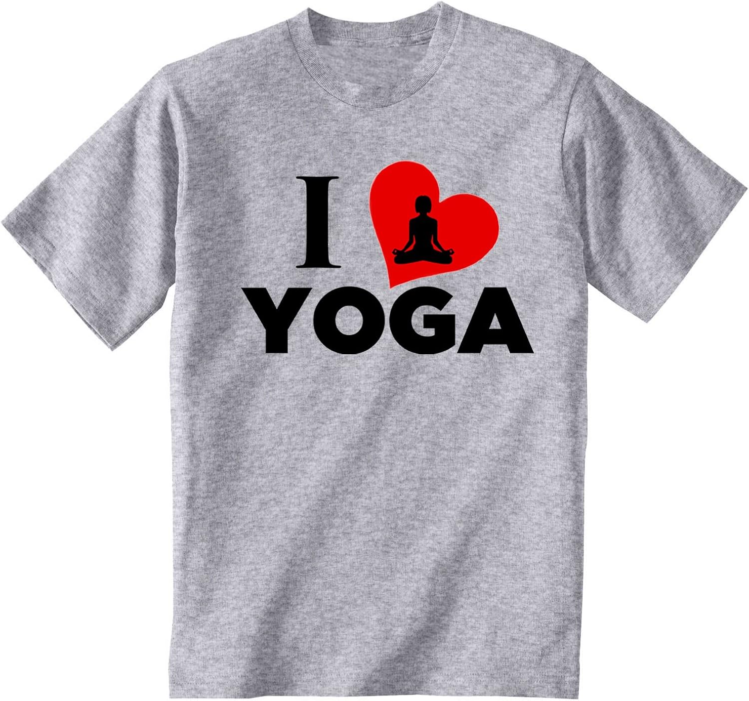 teesquare1st Men's Yoga I Love Yoga Grey TShirt Amazon.co.uk Clothing