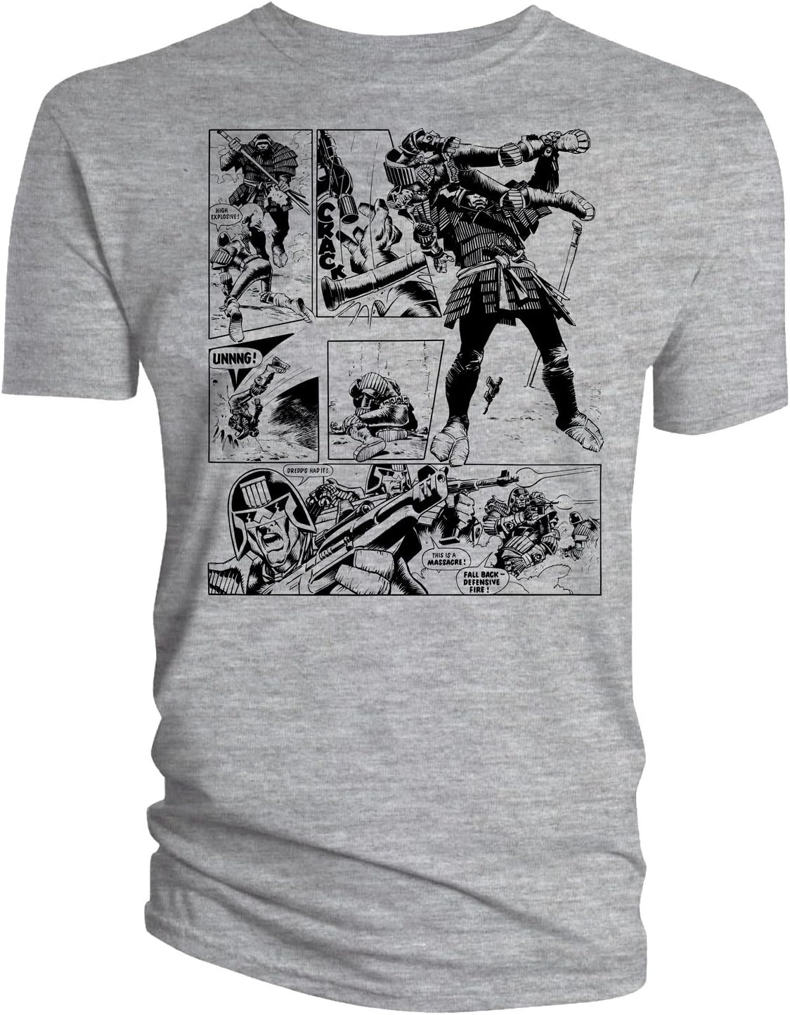 2000AD Mens T-Shirt Judge Dredd By Cam Kennedy The War Lord 243