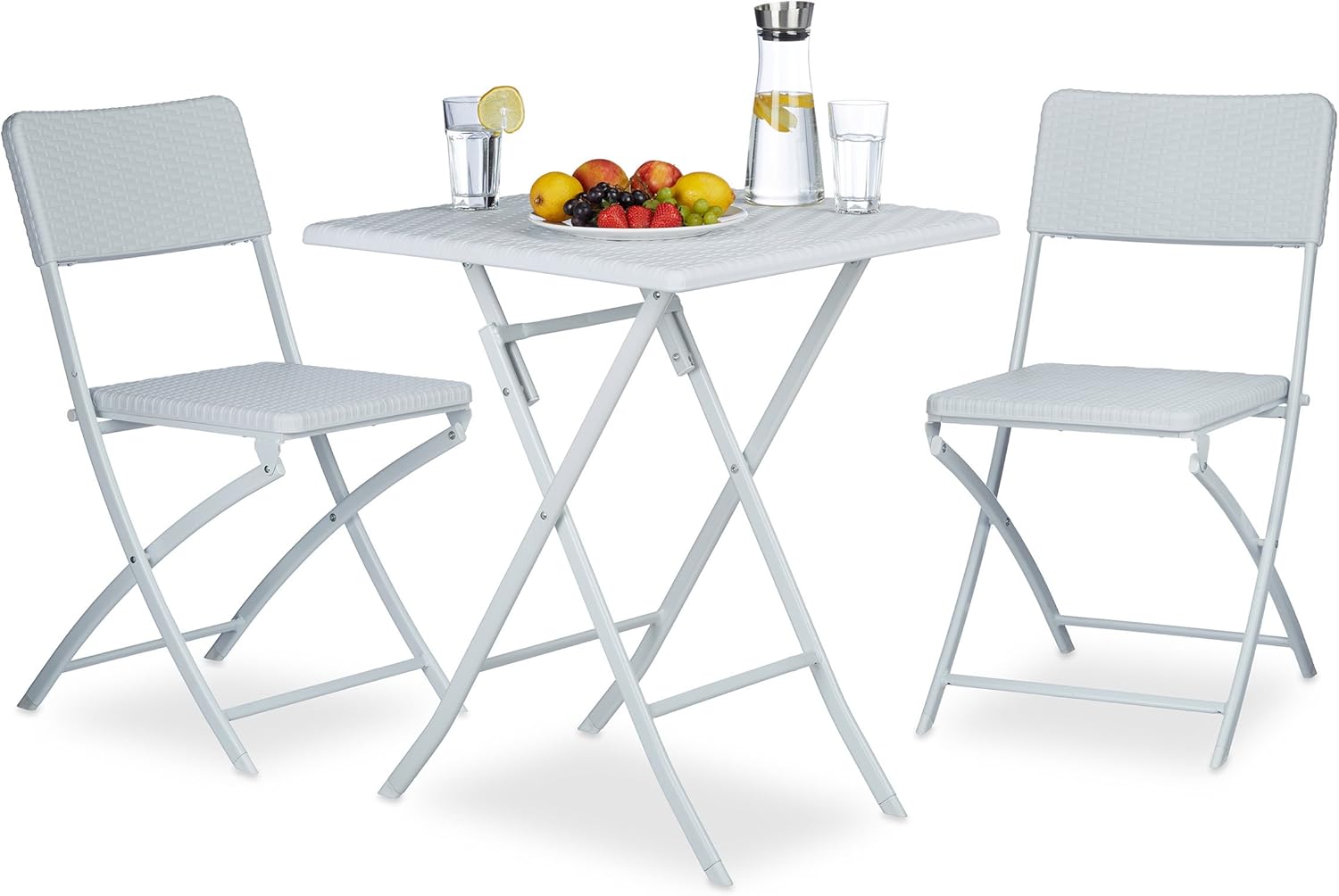 Amazon.de: Relaxdays Gartenmöbel Set BASTIAN, 3 teilig, Sitzgruppe