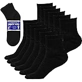 Debra Weitzner Diabetic Ankle Crew Socks Mens Womens Non-binding Socks Loose Fit 12 Pairs