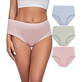 ANLIQI Women's Modal Underwear Soft Hipster Panties for Women Pack Breathable & Moisture Wicking Underwear Ladies Underpants